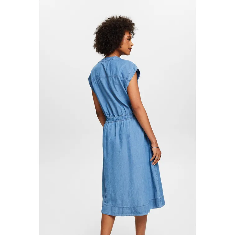 VESTIDO VAQUERO DE ALGODÓN CHAMBRAY MUJER ESPRIT