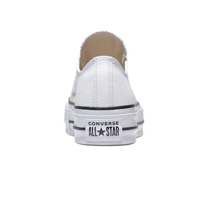 Zapatillas Converse Chuck Taylor All Star Plataforma Cuero Sint. Blanca