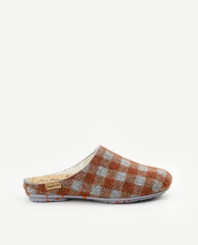 Zapatillas de casa invierno mujer y hombre recicladas rojas honey teja