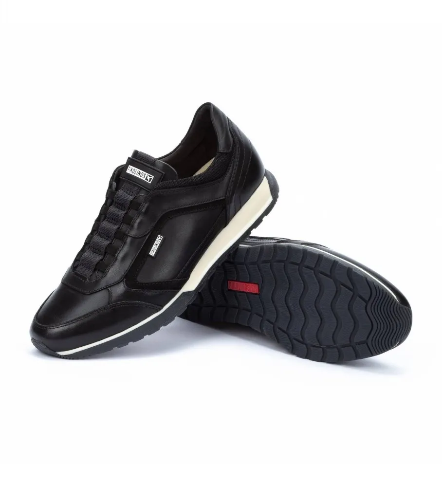 Zapatillas de piel Cambil negro