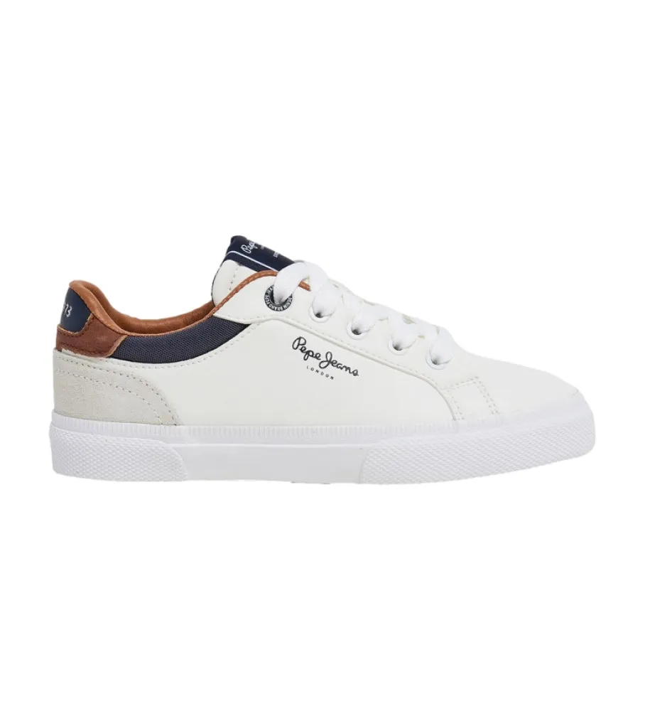 Zapatillas de Piel Kenton Court blanco