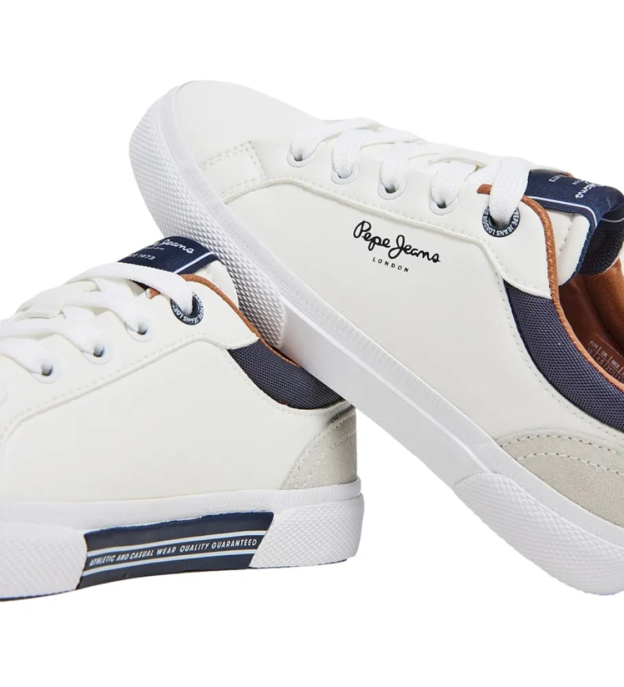 Zapatillas de Piel Kenton Court blanco