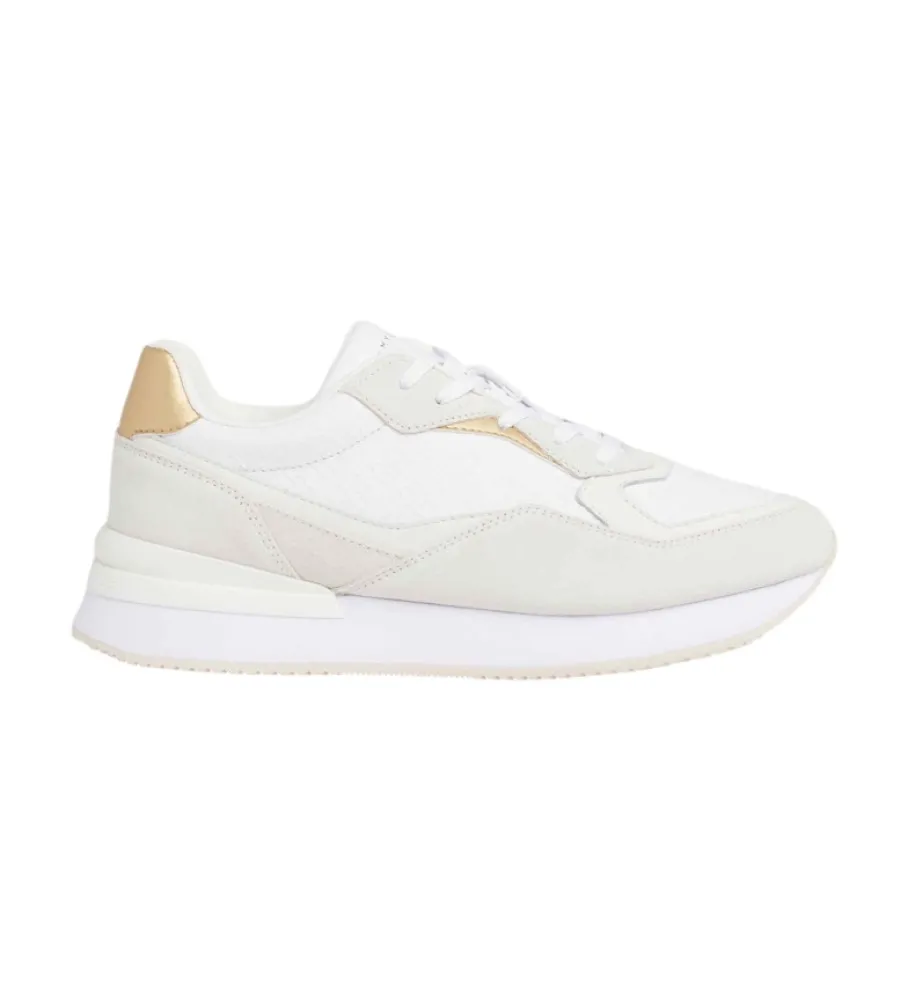 Zapatillas de Piel Lux Monogram blanco