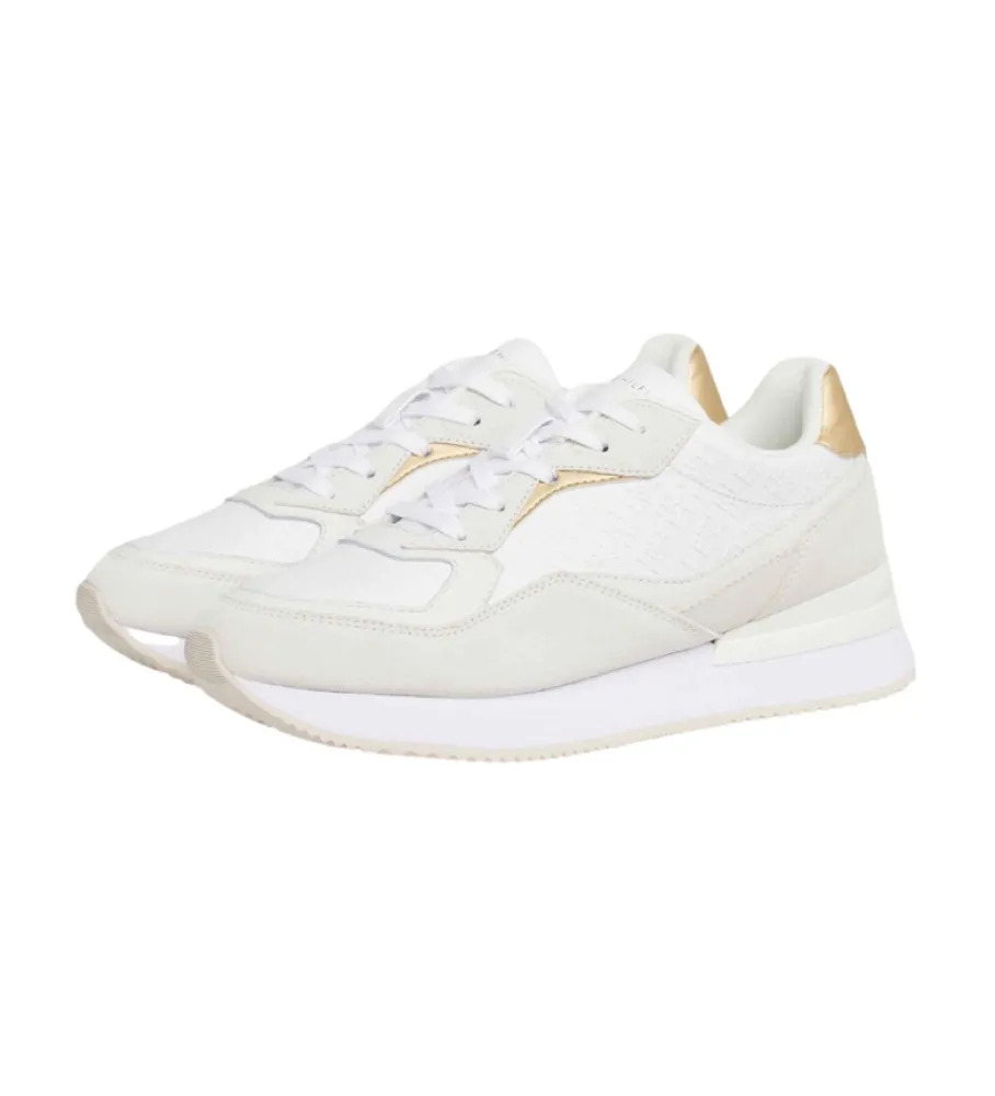 Zapatillas de Piel Lux Monogram blanco