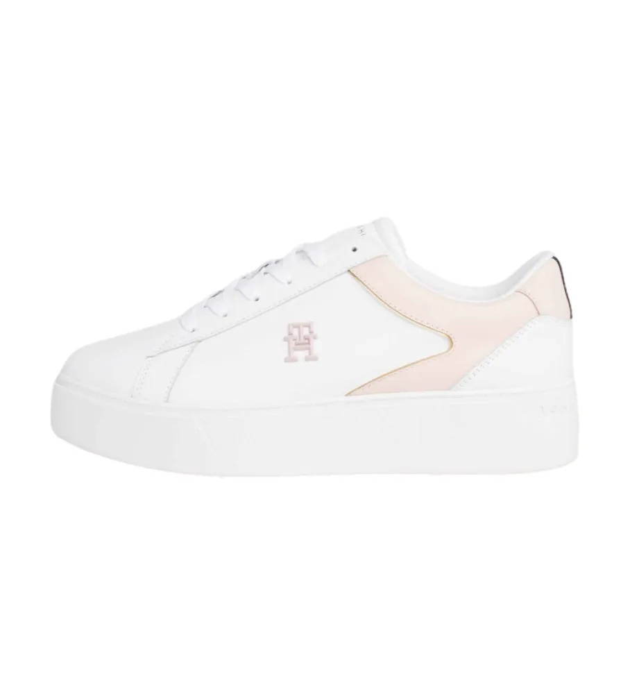 Zapatillas de Piel Platform Court blanco