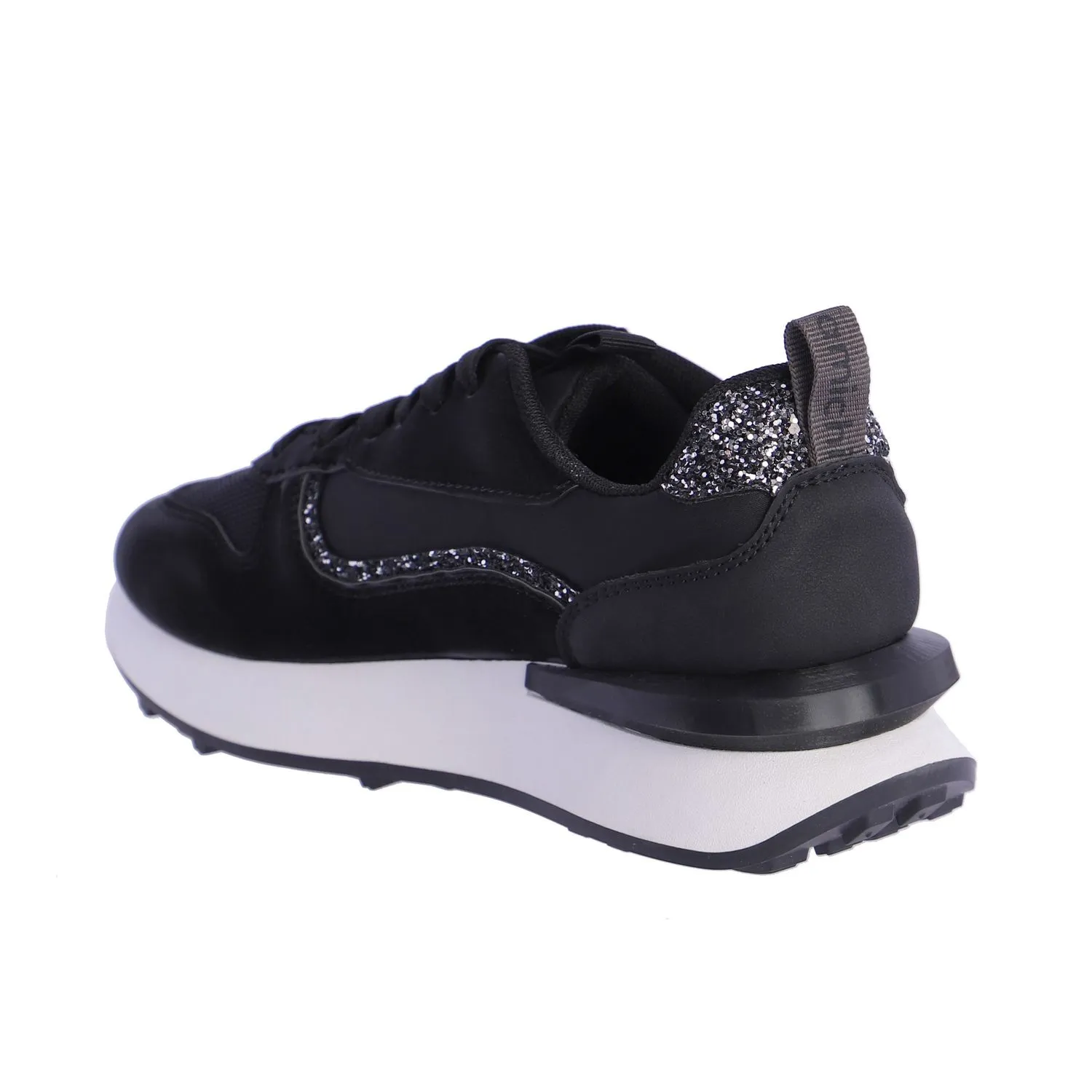 Zapatillas Deportivas De Nylon Y Charol Amichi Dafne, Negro (tallas De 36 A 41)