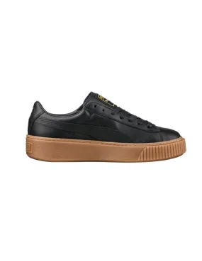 Zapatillas Puma Basket plataform negro de mujer